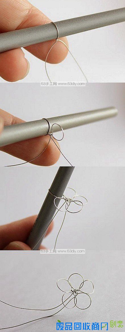 唯美金属丝花环制作方法0