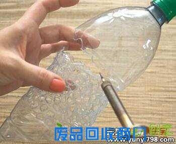 塑料瓶变废为宝手工制作唯美花瓶4