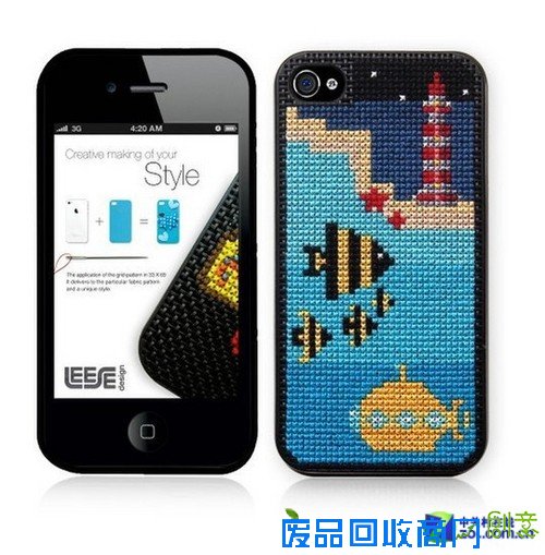 自己动手DIY 十字绣iPhone4/4S保护壳