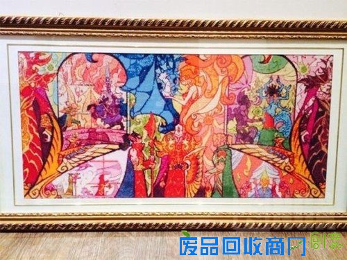 慈母手中线!四年完成哥特式魔兽十字绣