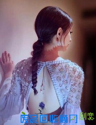 赵丽颖后背纹了一朵花原因让人心疼 爱用替身的小鲜肉该惭愧