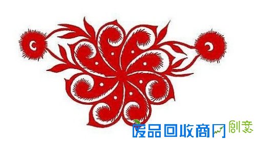 团花、对称图案简单剪纸方法