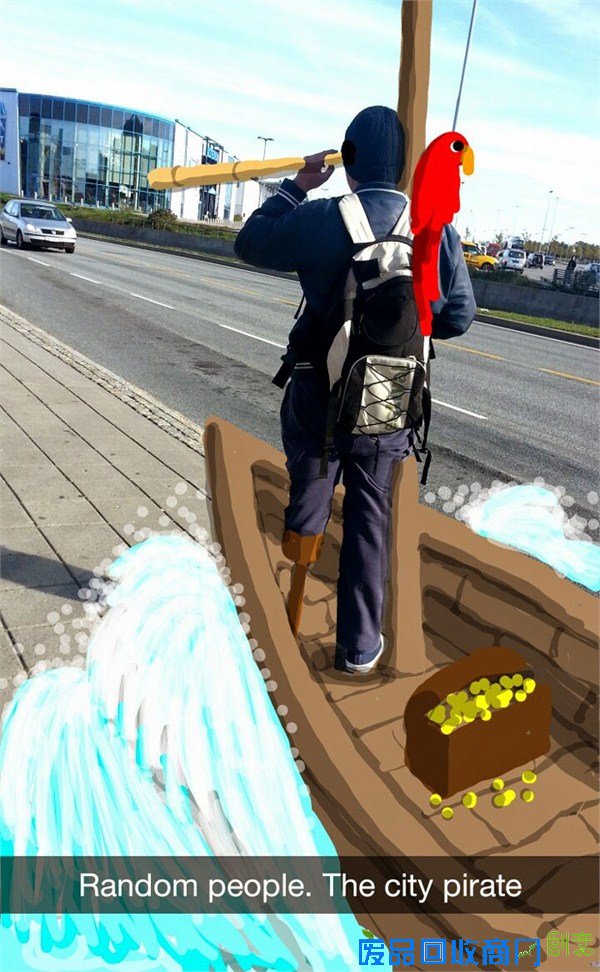 画家为路人涂鸦