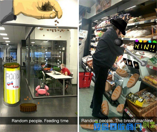 画家为路人涂鸦