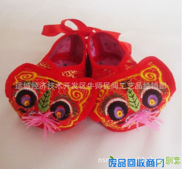 新生儿软底婴儿绣花虎头鞋便宜价格 质量好吗