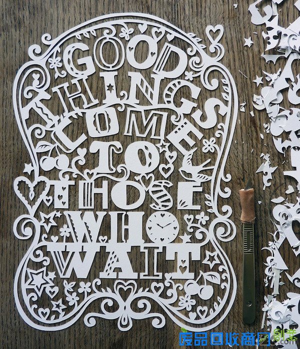 创意图案剪纸艺术