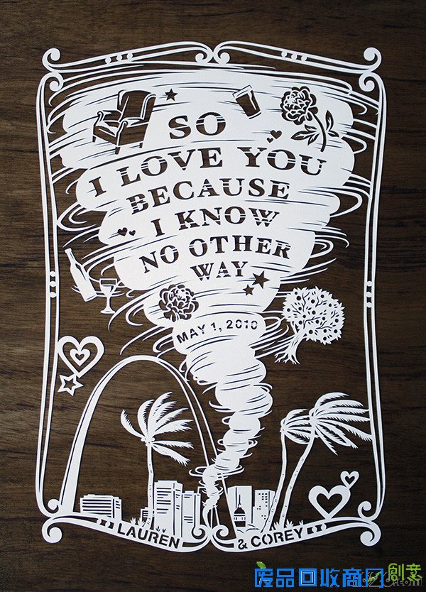 创意图案剪纸艺术