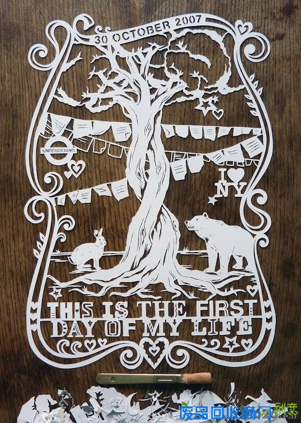 创意图案剪纸艺术