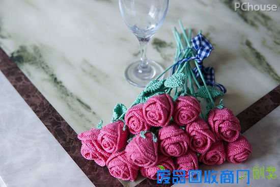 手工玫瑰DIY 送一束鲜花给最美的她