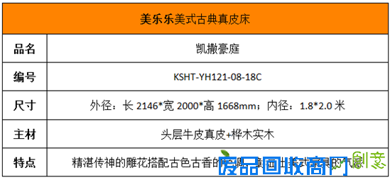 古典风大气派 美乐乐美式雕花真皮床赏析