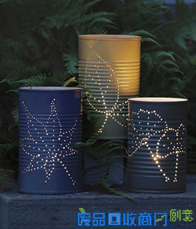 旧物利用—用铁皮罐做小台灯