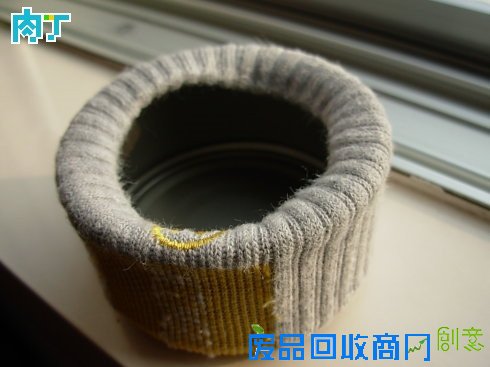 用铁皮罐头盒制作温馨布艺小针插手工教程╭★肉丁网