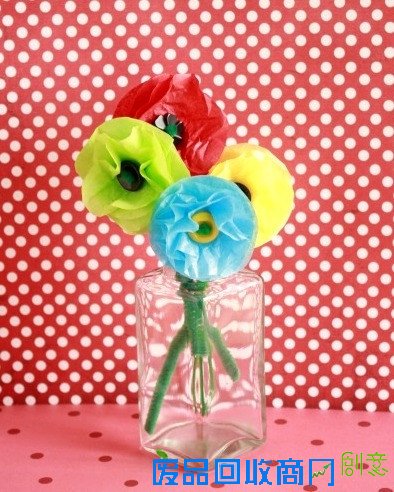 漂亮塑料花的折法╭★肉丁网