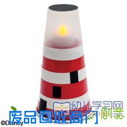 废物利用手工制作-迷你“灯塔”