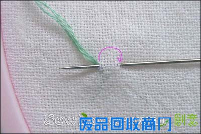 刺绣针法：茎绣和轮廓绣