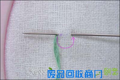 刺绣针法：茎绣和轮廓绣