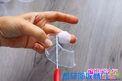 透明塑料蛋托制作的漂亮花束教程