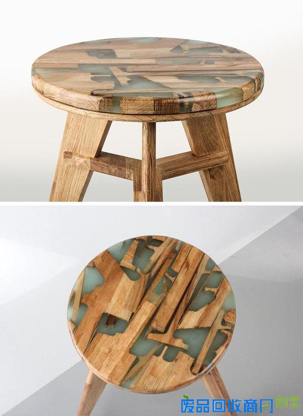 用边角料和树脂DIY超酷凳子
