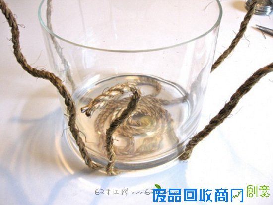 手工烛台制作 白色花朵蜡烛杯diy教程