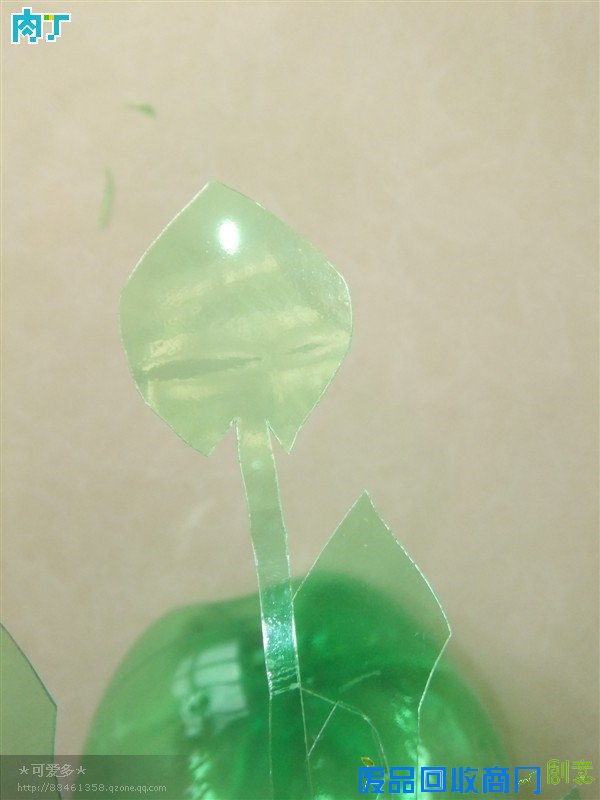 雪碧瓶、饮料瓶废物利用图片 大号塑料瓶水培花篮教程╭★肉丁网