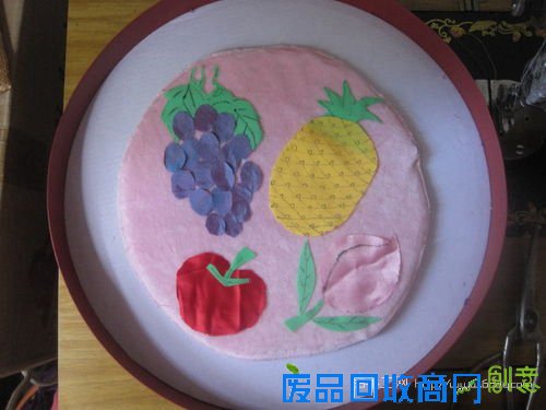 童趣水果布艺拼贴手工11