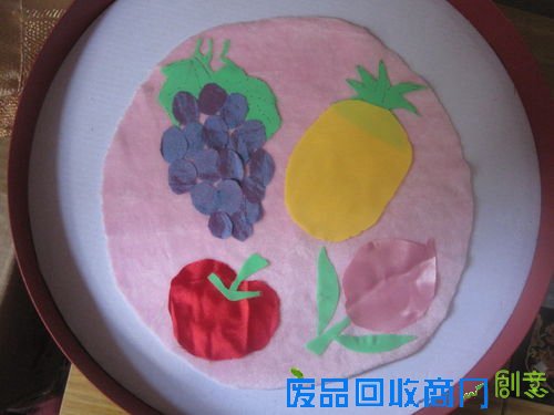 童趣水果布艺拼贴手工8