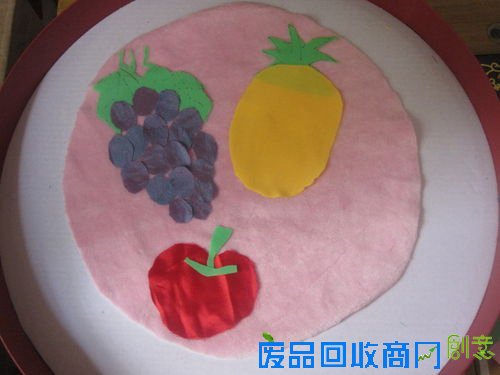 童趣水果布艺拼贴手工7