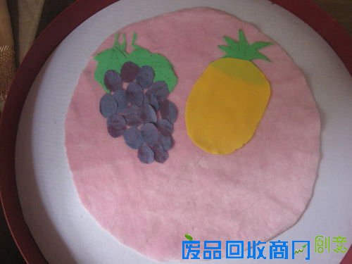 童趣水果布艺拼贴手工5