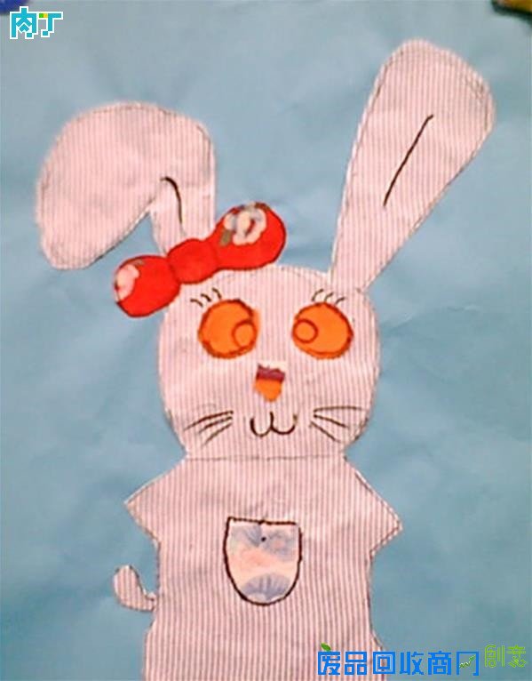 儿童布贴画作品欣赏 布贴画图片大全