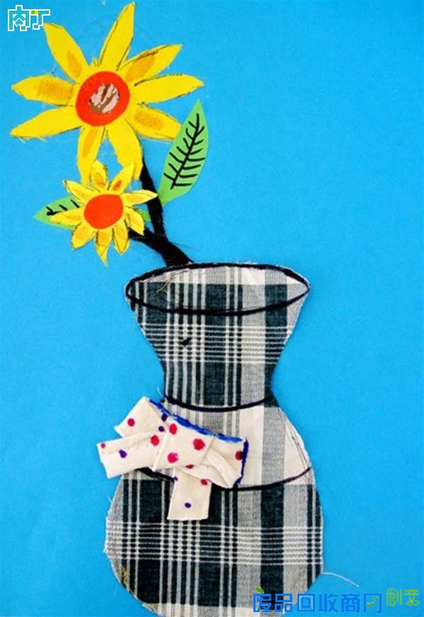 儿童布贴画作品欣赏 布贴画图片大全