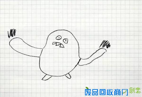 老爹把6岁儿子的涂鸦P进现实，画风炸裂到不忍直笑！