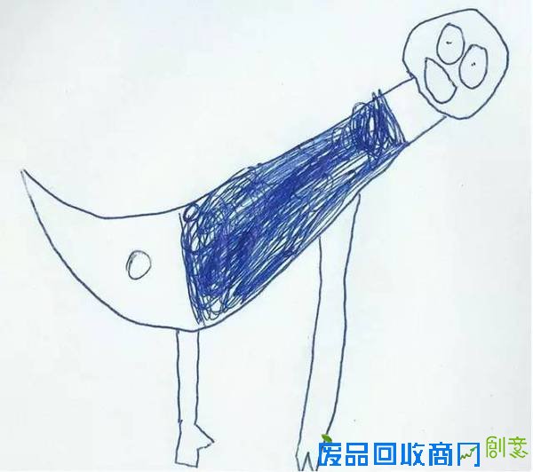 老爹把6岁儿子的涂鸦P进现实，画风炸裂到不忍直笑！