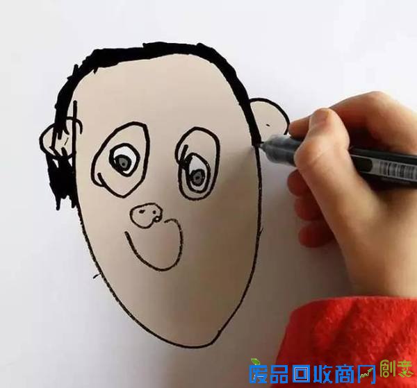 老爹把6岁儿子的涂鸦P进现实，画风炸裂到不忍直笑！