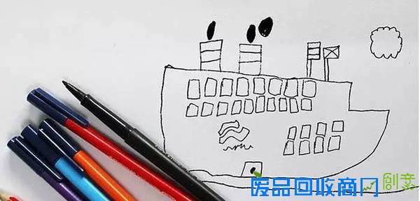 老爹把6岁儿子的涂鸦P进现实，画风炸裂到不忍直笑！