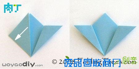 纸樱花怎么折 简单漂亮的折纸樱花图解教程╭★肉丁网