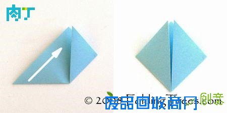 纸樱花怎么折 简单漂亮的折纸樱花图解教程╭★肉丁网