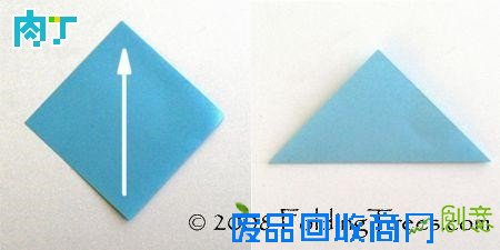 纸樱花怎么折 简单漂亮的折纸樱花图解教程╭★肉丁网