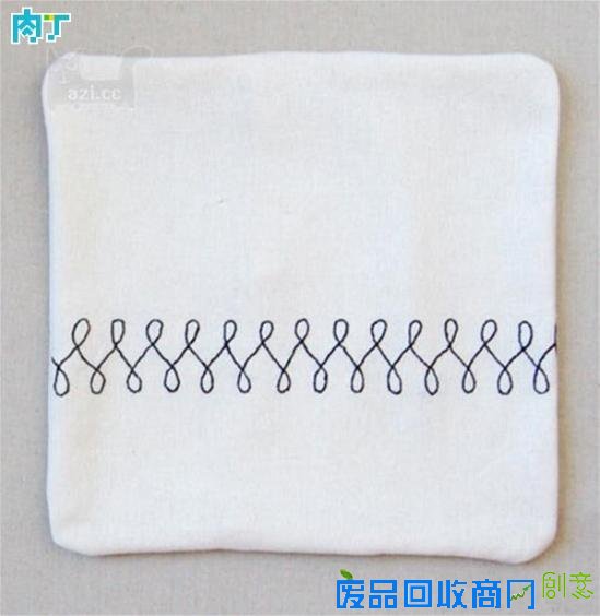 教你制作简单实用的手工DIY刺绣线条靠垫的详细步骤