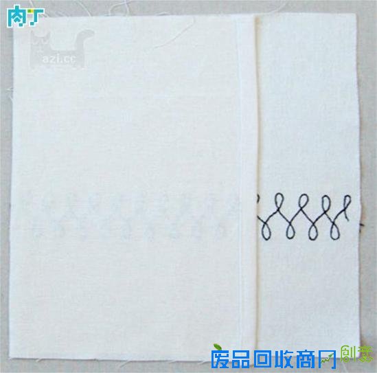 教你制作简单实用的手工DIY刺绣线条靠垫的详细步骤