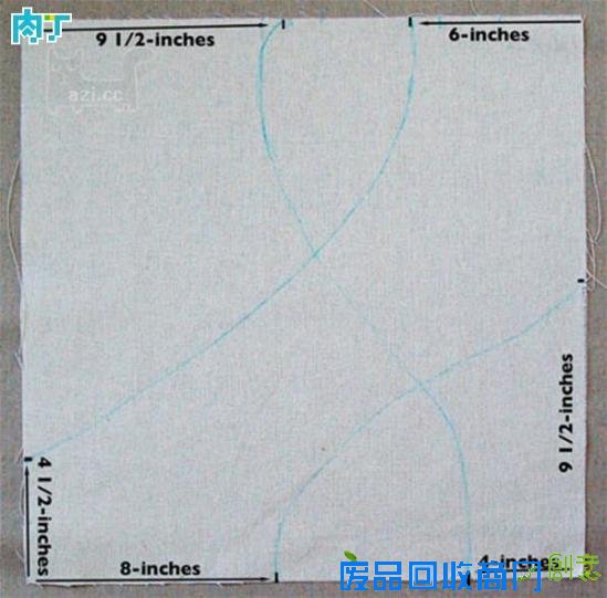 教你制作简单实用的手工DIY刺绣线条靠垫的详细步骤