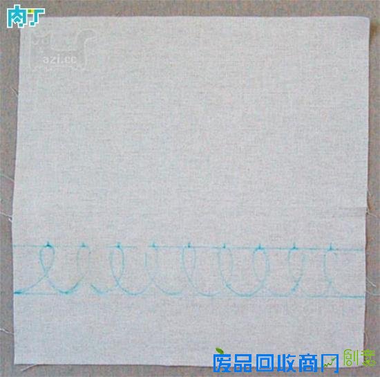 教你制作简单实用的手工DIY刺绣线条靠垫的详细步骤