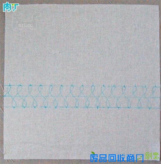 教你制作简单实用的手工DIY刺绣线条靠垫的详细步骤