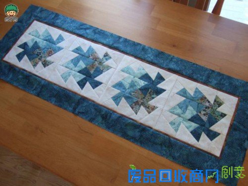 布艺制作拼布坐垫、风车桌垫的做法diy教程