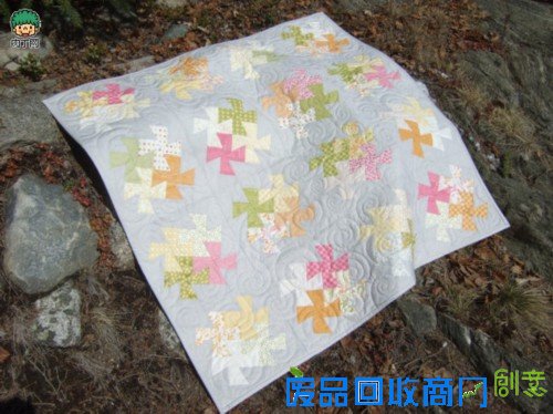 布艺制作拼布坐垫、风车桌垫的做法diy教程