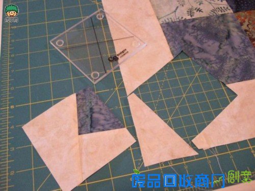 布艺制作拼布坐垫、风车桌垫的做法diy教程