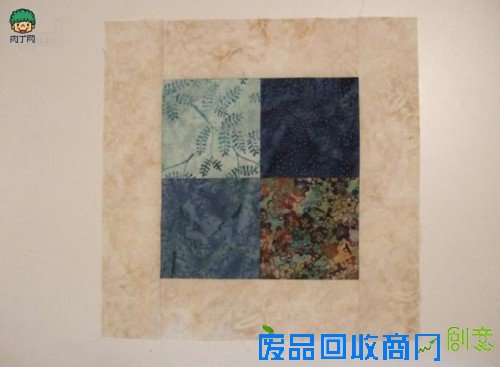 布艺制作拼布坐垫、风车桌垫的做法diy教程