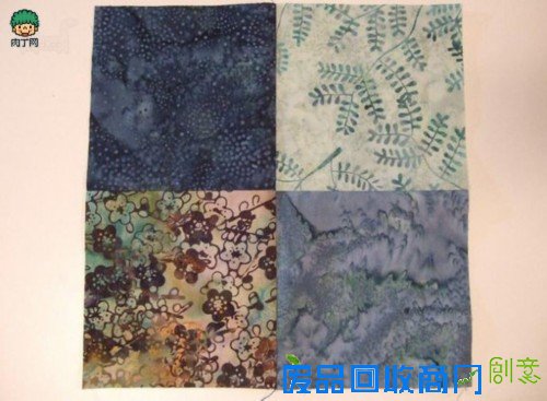 布艺制作拼布坐垫、风车桌垫的做法diy教程