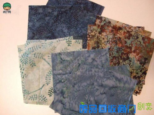 布艺制作拼布坐垫、风车桌垫的做法diy教程