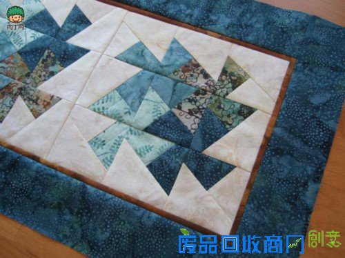 布艺制作拼布坐垫、风车桌垫的做法diy教程