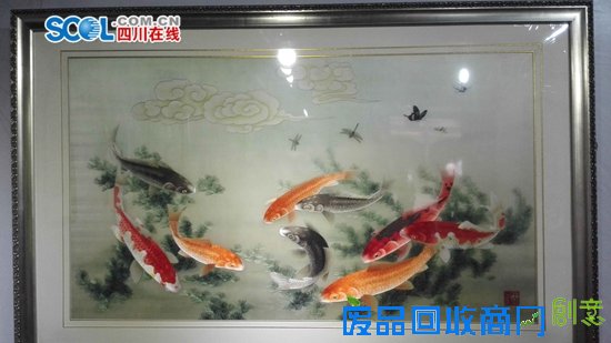 走，去文殊坊看蜀绣绣油画